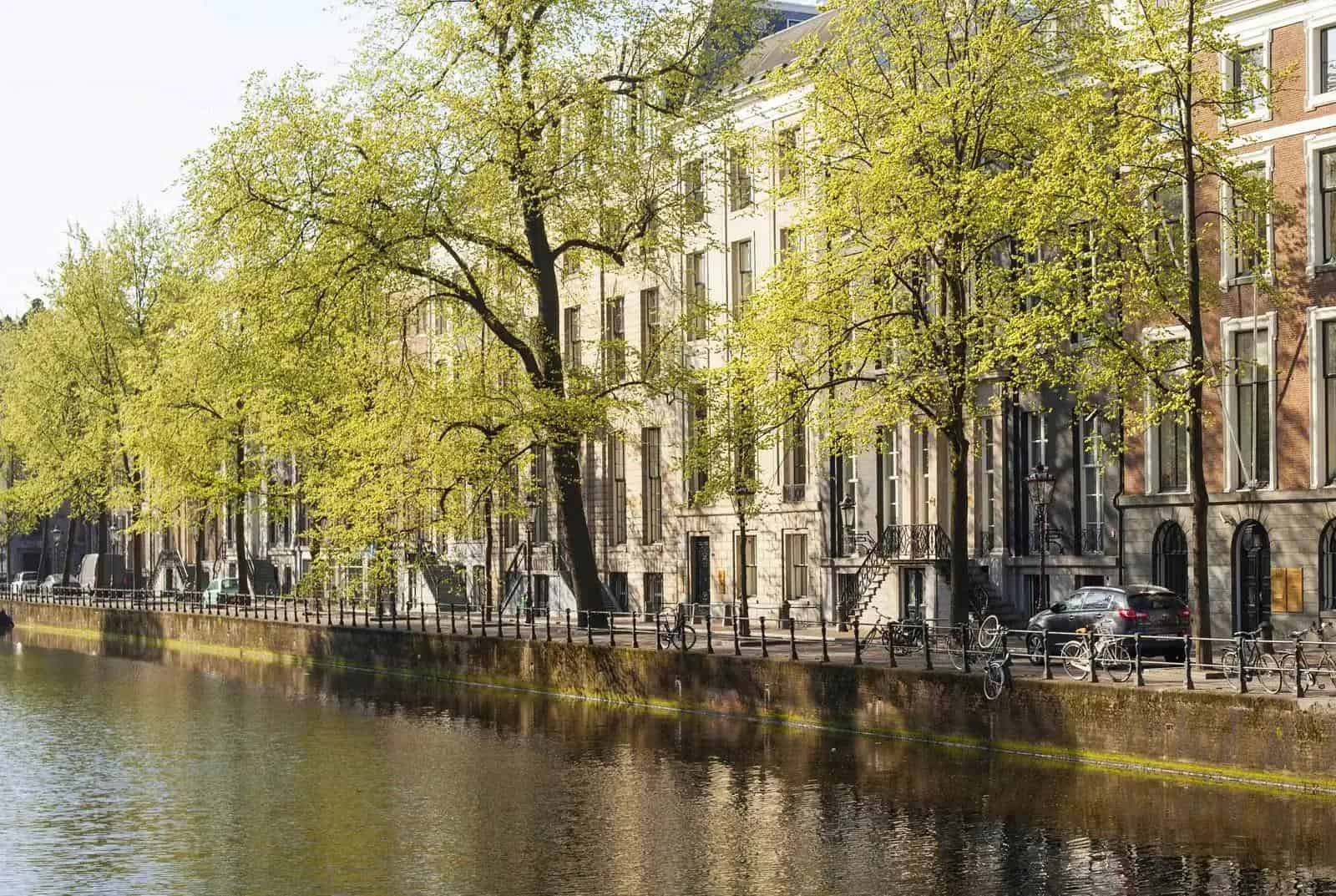 The amsterdam canal waters